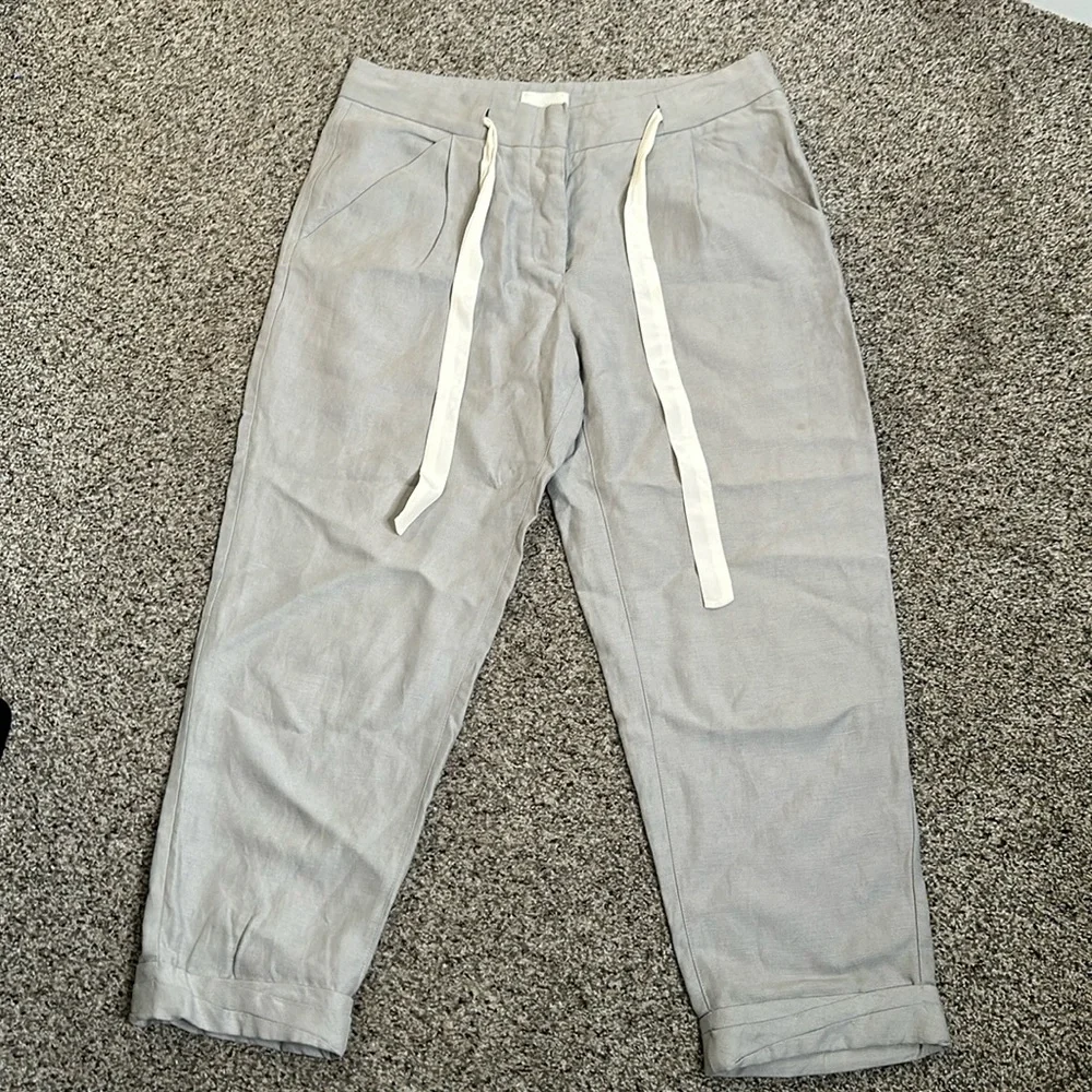 Artizia Wilfred gray linen blend pants size 2